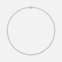 East West Emerald Tennis Necklace