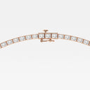 East West Emerald Tennis Necklace
