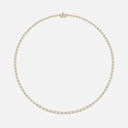 East West Emerald Tennis Necklace