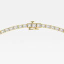 East West Emerald Tennis Necklace