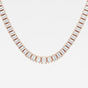 Graduated Emerald Tennis Necklace