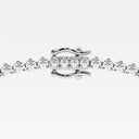 Graduated Riviera Three Prong Round Tennis Necklace