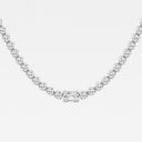Single Station Emerald Tennis Necklace