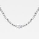 Single Station Oval Tennis Necklace