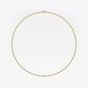 Single Station Oval Tennis Necklace