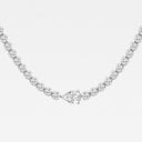 Single Station Pear Tennis Necklace