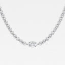 Single Station Marquise Tennis Necklace