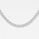 Four Prong Round Tennis Necklace