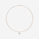 Oval Solitaire Pendant with Omega Chain