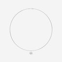 Oval Solitaire Pendant with Omega Chain