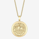 Taurus Zodiac Medallion with Diamond Frame