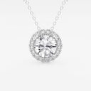 Round Halo Pendant