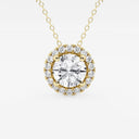 Round Halo Pendant