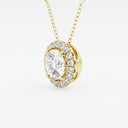 Round Halo Pendant