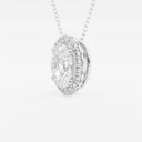 Oval Halo Pendant