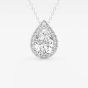 Pear Halo Pendant