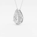 Pear Halo Pendant