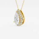 Pear Halo Pendant