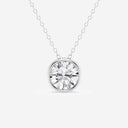 Bezel Set Round Solitaire Pendant
