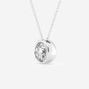 Bezel Set Round Solitaire Pendant
