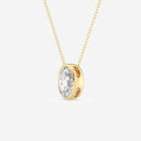 Bezel Set Oval Solitaire Pendant
