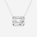 Bezel Set Emerald Solitaire Pendant