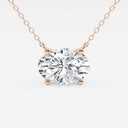 Oval Solitaire Pendant