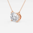 Oval Solitaire Pendant