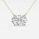Oval Solitaire Pendant