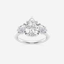 Pear Three Stone Engagement Ring