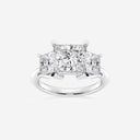 Princess Three Stone Engagement Ring