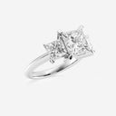 Princess Three Stone Engagement Ring