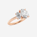 Oval Three Stone Engagement Ring