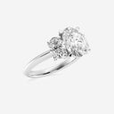 Oval Three Stone Engagement Ring