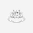 Radiant Three Stone Engagement Ring