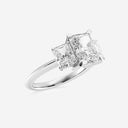 Radiant Three Stone Engagement Ring