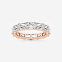East-West Emerald Eternity Band