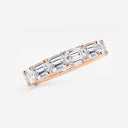 East-West Emerald Eternity Band