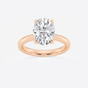 Oval Petite Solitaire Engagement Ring