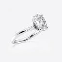 Oval Petite Solitaire Engagement Ring