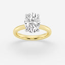 Oval Petite Solitaire Engagement Ring