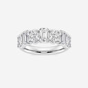 Seven Stone Alternating Shape Wedding Band