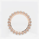 Emerald Eternity Band with Side Stone Accents