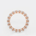 Oval Eternity Band with Side Stone Accents