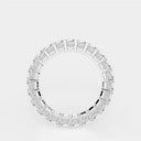 Emerald Eternity Band with Side Stone Accents