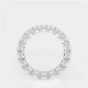 Oval Eternity Band with Side Stone Accents