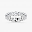 Round Eternity Band with Side Stone Accents