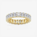 Emerald Eternity Band with Side Stone Accents