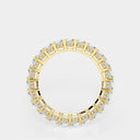 Emerald Eternity Band with Side Stone Accents