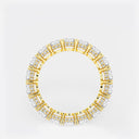 Oval Eternity Band with Side Stone Accents